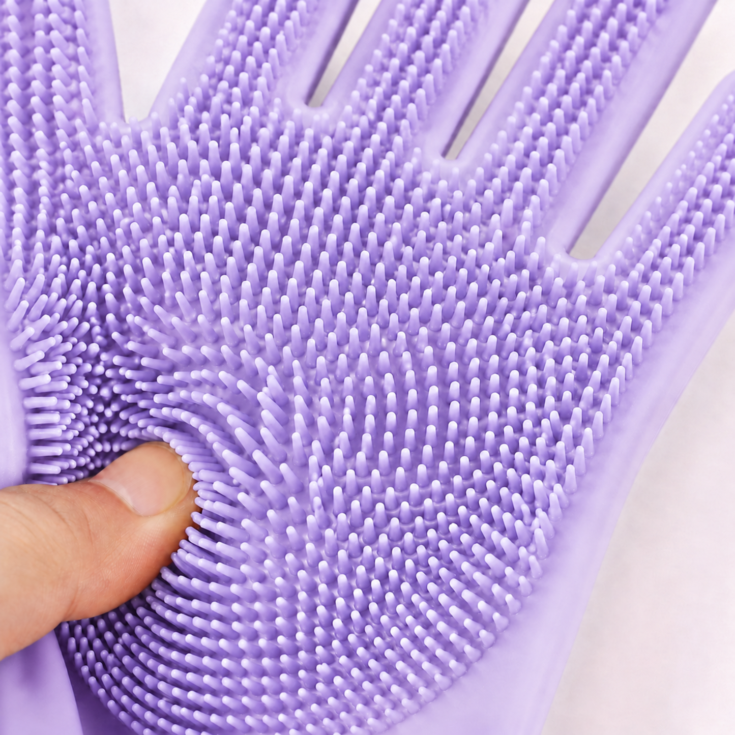 Silicone Dishwashing Gloves with Scrubber – Dhar's Enterprise