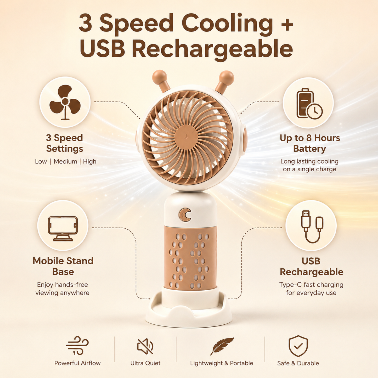 Snail Shape Portable Mini Fan – Dhar's Enterprise