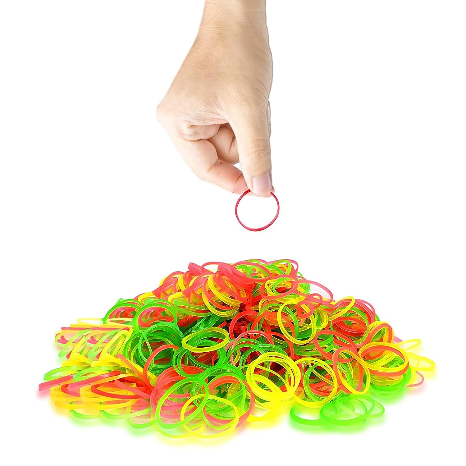 2-Inch Unbreakable Nylon Rubber Bands – Reusable Multicolor for Office, Home & School (50GM), Hair accessories