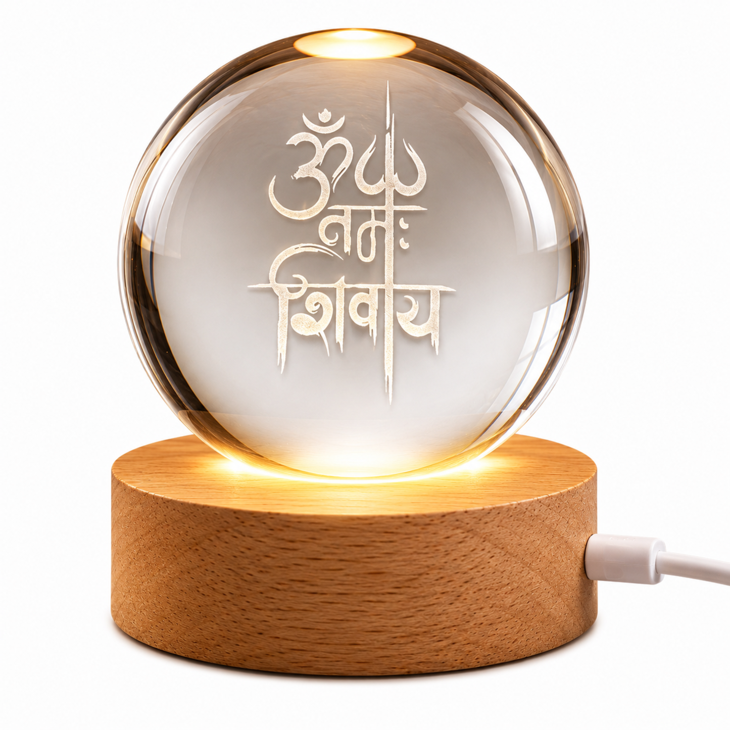 Om Crystal Ball LED Lamp – Dhar's Enterprise