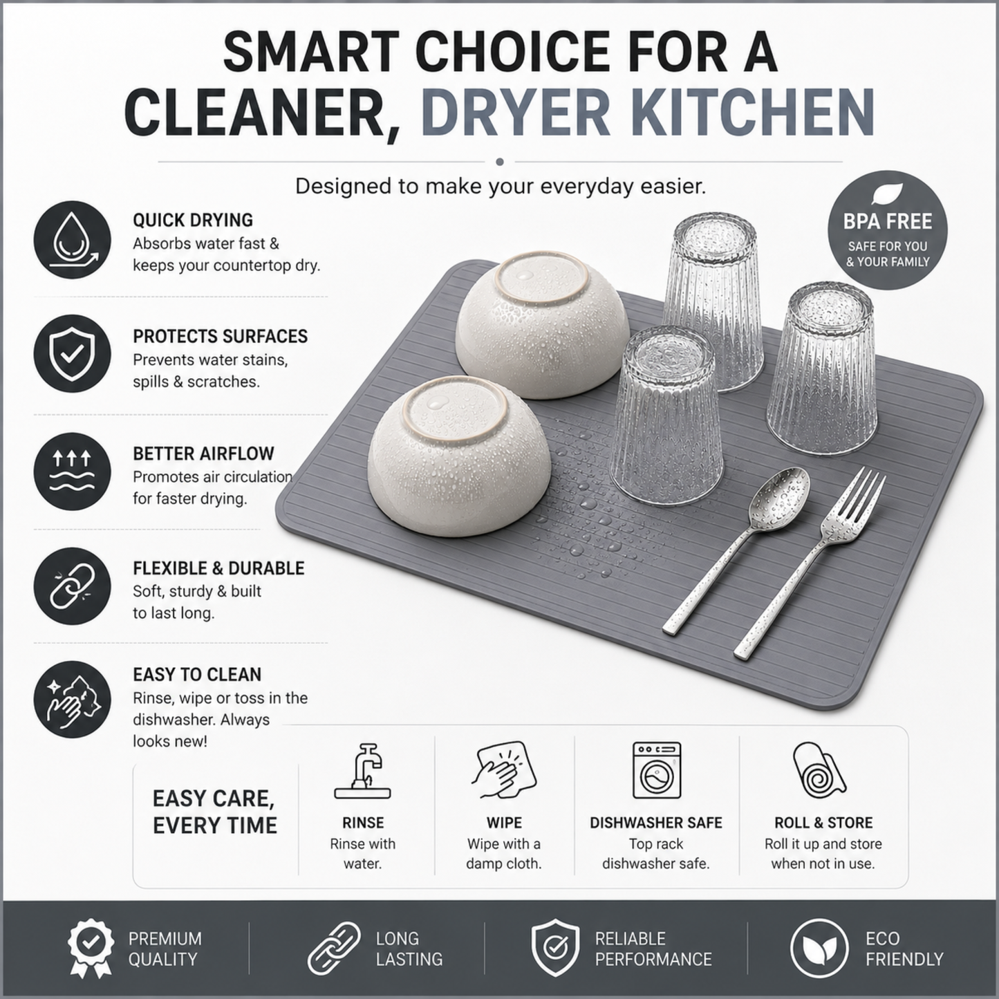 Diatomaceous Earth Stone Drying Mat – Dhar's Enterprise