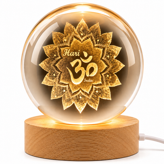 Om Crystal Ball LED Lamp – Dhar's Enterprise
