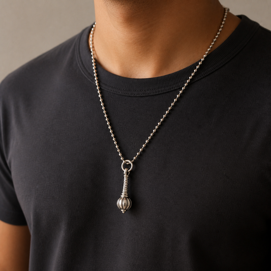 Hanuman Gada Pendant Necklace with Gift Box