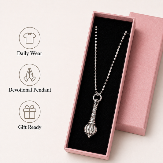 Hanuman Gada pendant necklace with gift box